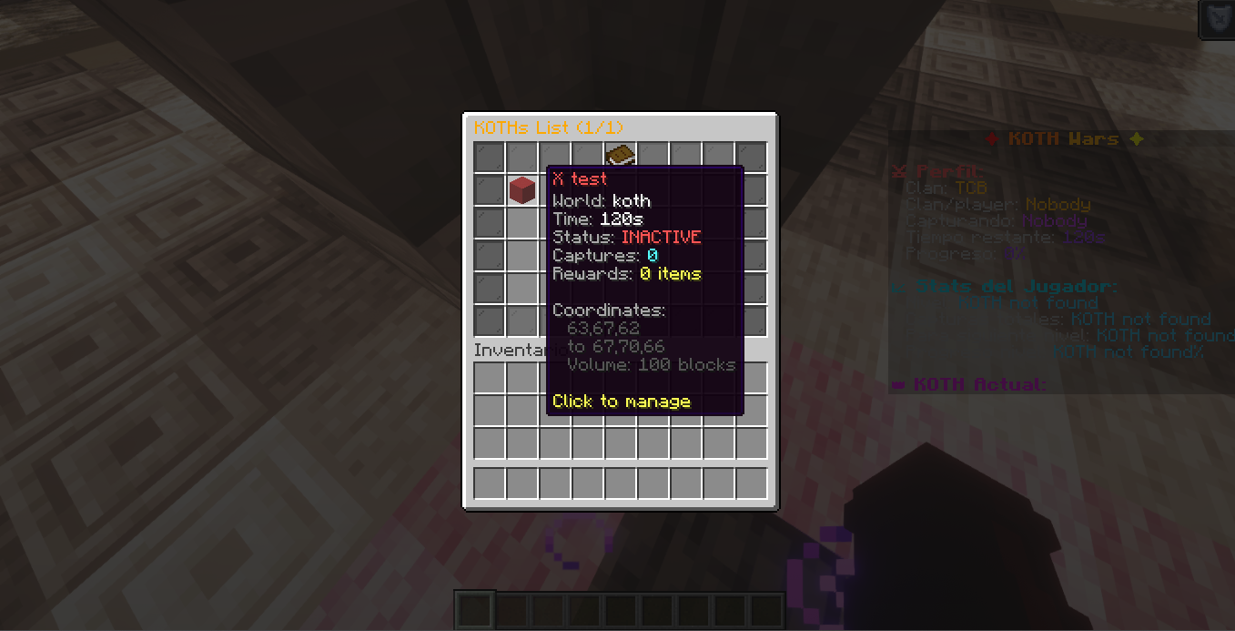 KOTH Management Interface